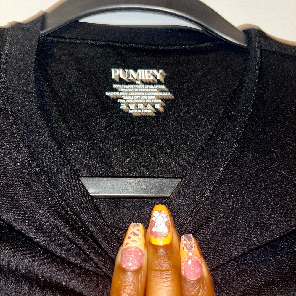 PUMIEY Long Sleeve Jet Black Medium